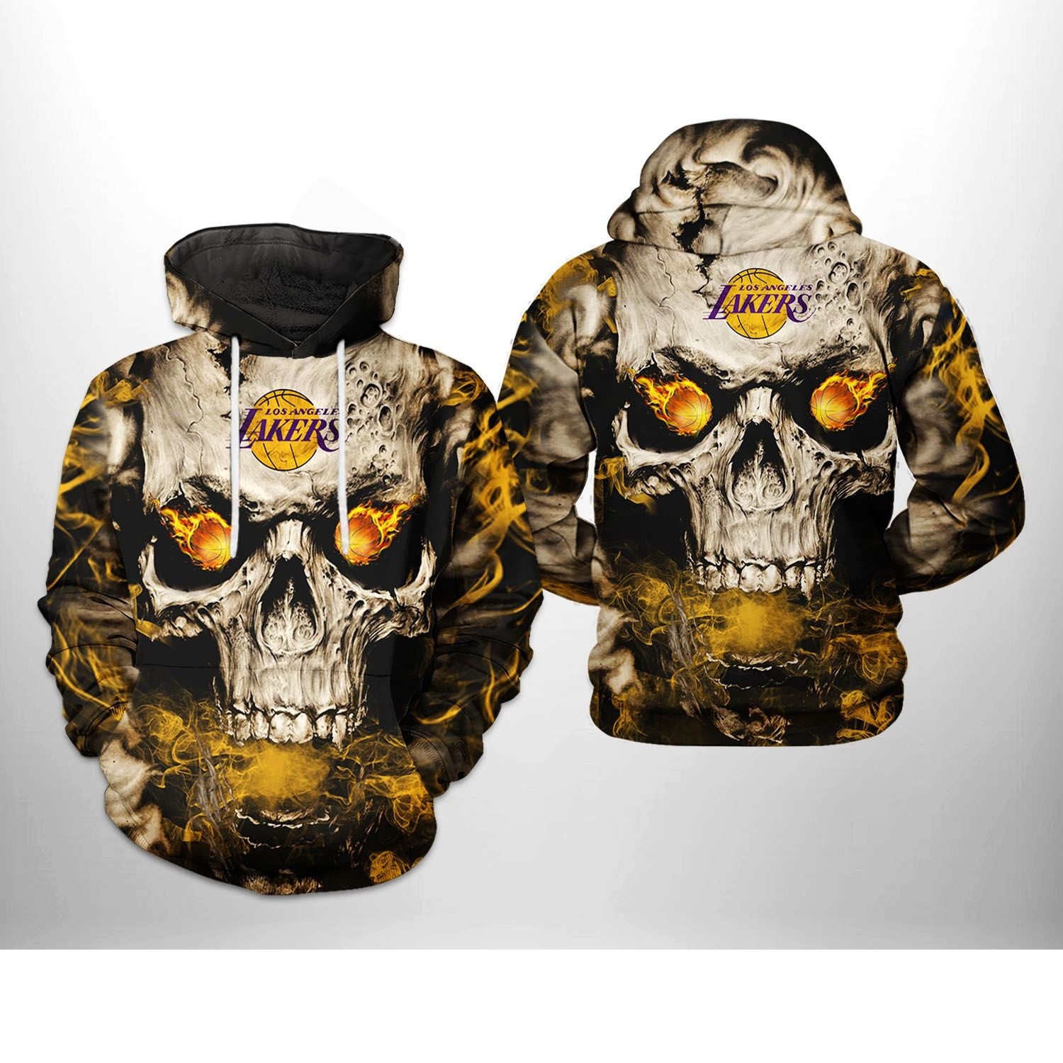 Los Angeles Lakers Skull Hoodie